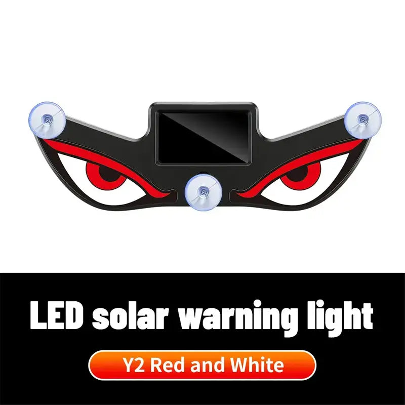 Summervibes Car Rear Window Dynamic LED Display – Vampire Devil Eye Emoji Panel, Auto Decorative Light