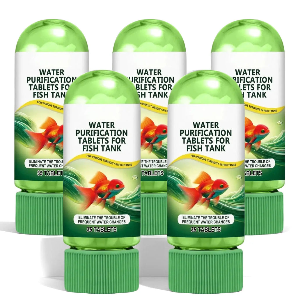 Aquarium Water Purification Tablets, Water Quality Dedicated to Clean Deodorizing Algae Stains Sludge Clear Fish Pond Aquarium Water Purification Tablets for Fish Pond Cleaner Eliminates Cloudy Substances Safely Removes Algae Stains
