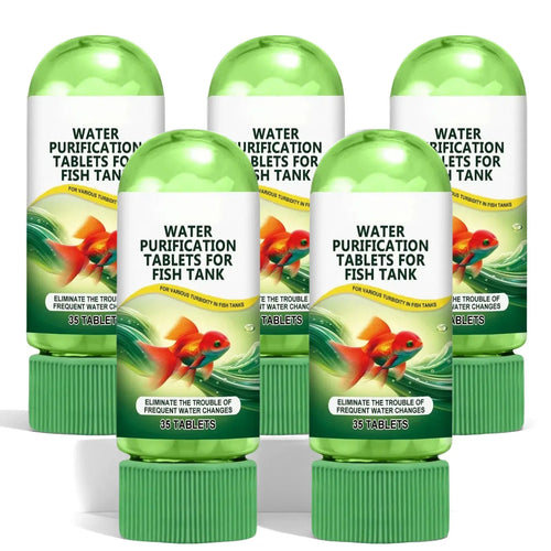 Aquarium Water Purification Tablets, Water Quality Dedicated to Clean Deodorizing Algae Stains Sludge Clear Fish Pond Aquarium Water Purification Tablets for Fish Pond Cleaner Eliminates Cloudy Substances Safely Removes Algae Stains