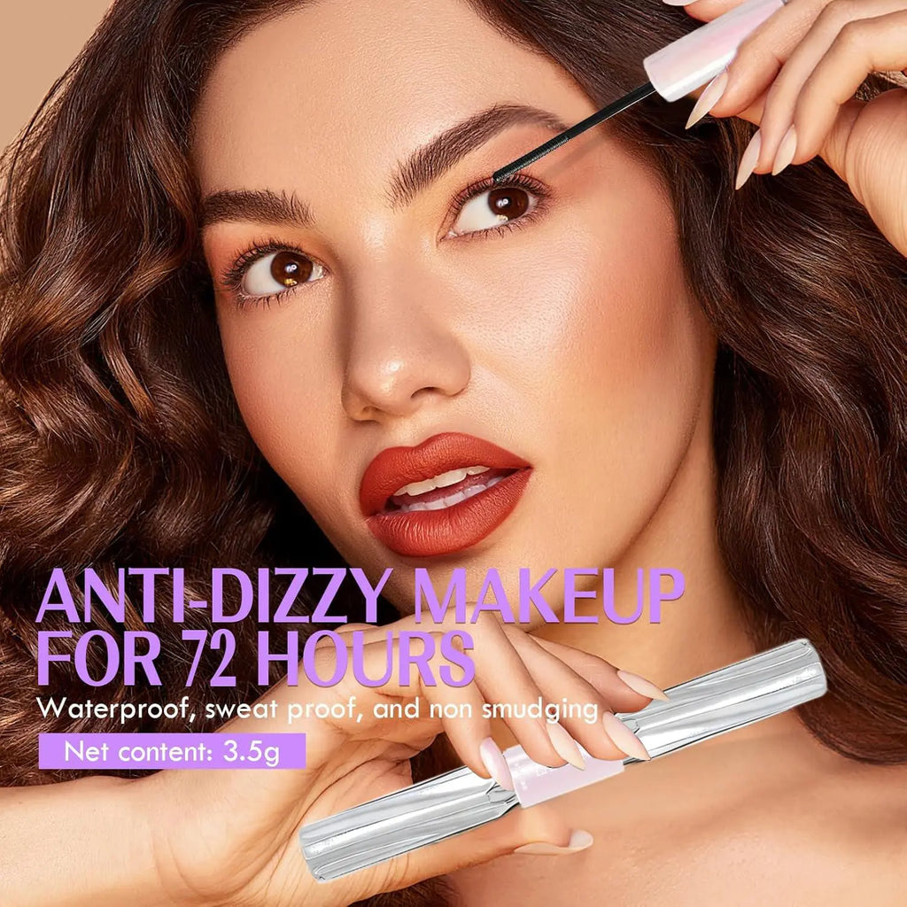 Mascara – Waterproof & Volumizing, Helps Curl Lashes