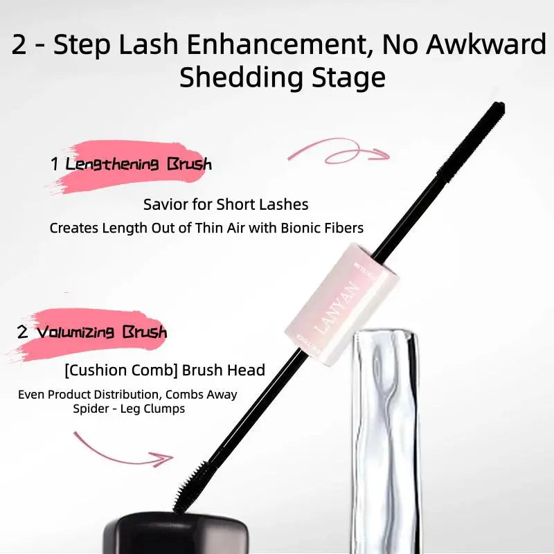 Mascara – Waterproof & Volumizing, Helps Curl Lashes