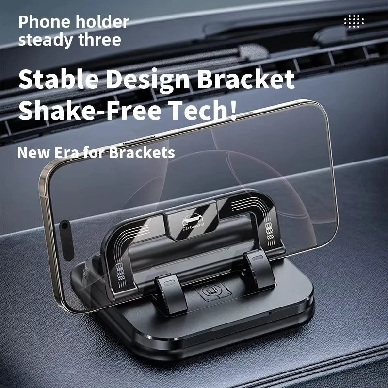 New Car Phone Mount for Car 360° Rotatable Dashboard Horizontal & Vertical Viewing Cell Phone Holder Car Temporary Parking Card