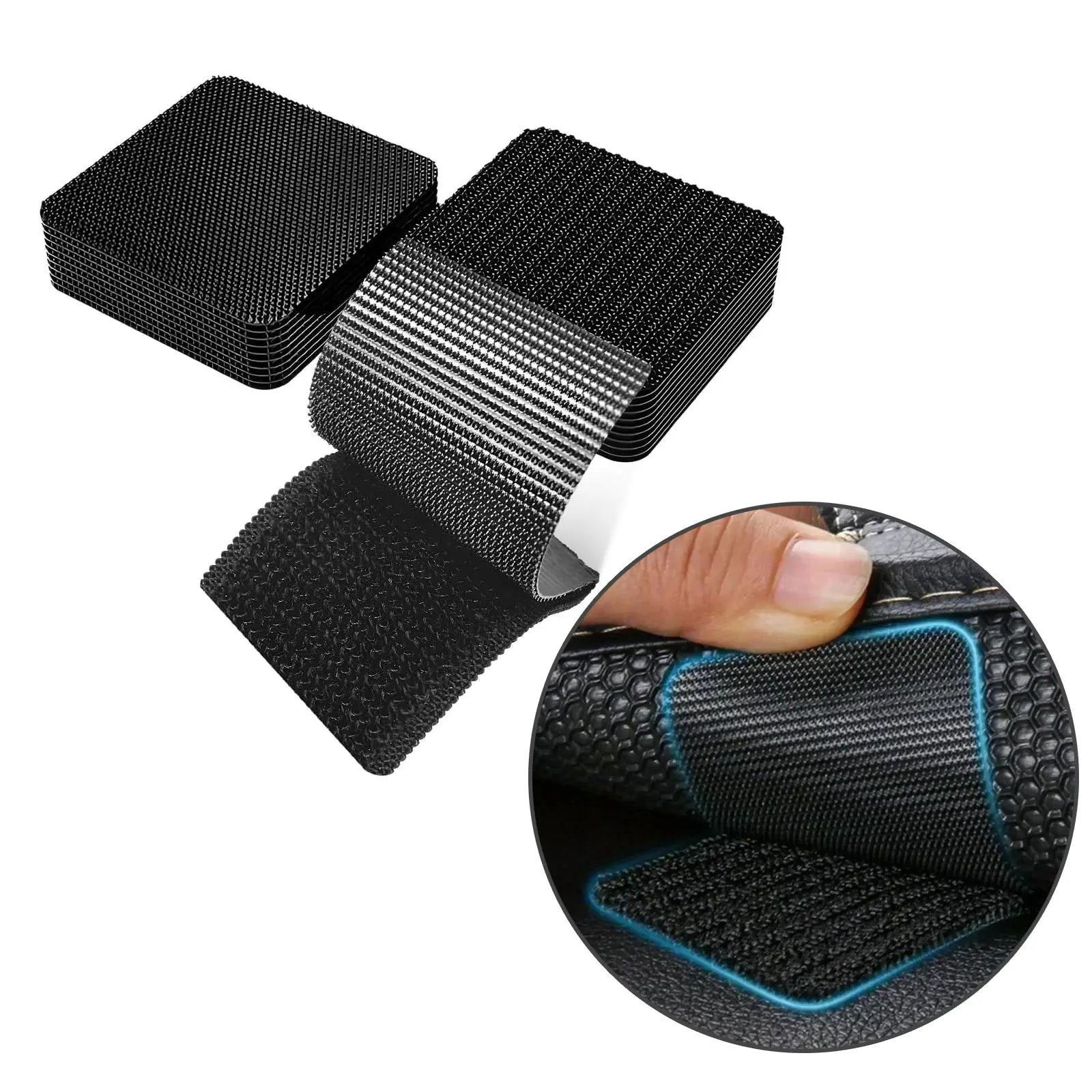 Heavy Duty Waterproof Self-Adhesive Double Sided Hook and Loop Strips, Reusable Mounting Tape for Wall Hanging Picture Frames, Frame Wall Decor, Cable Organizer (Home & Office Use)