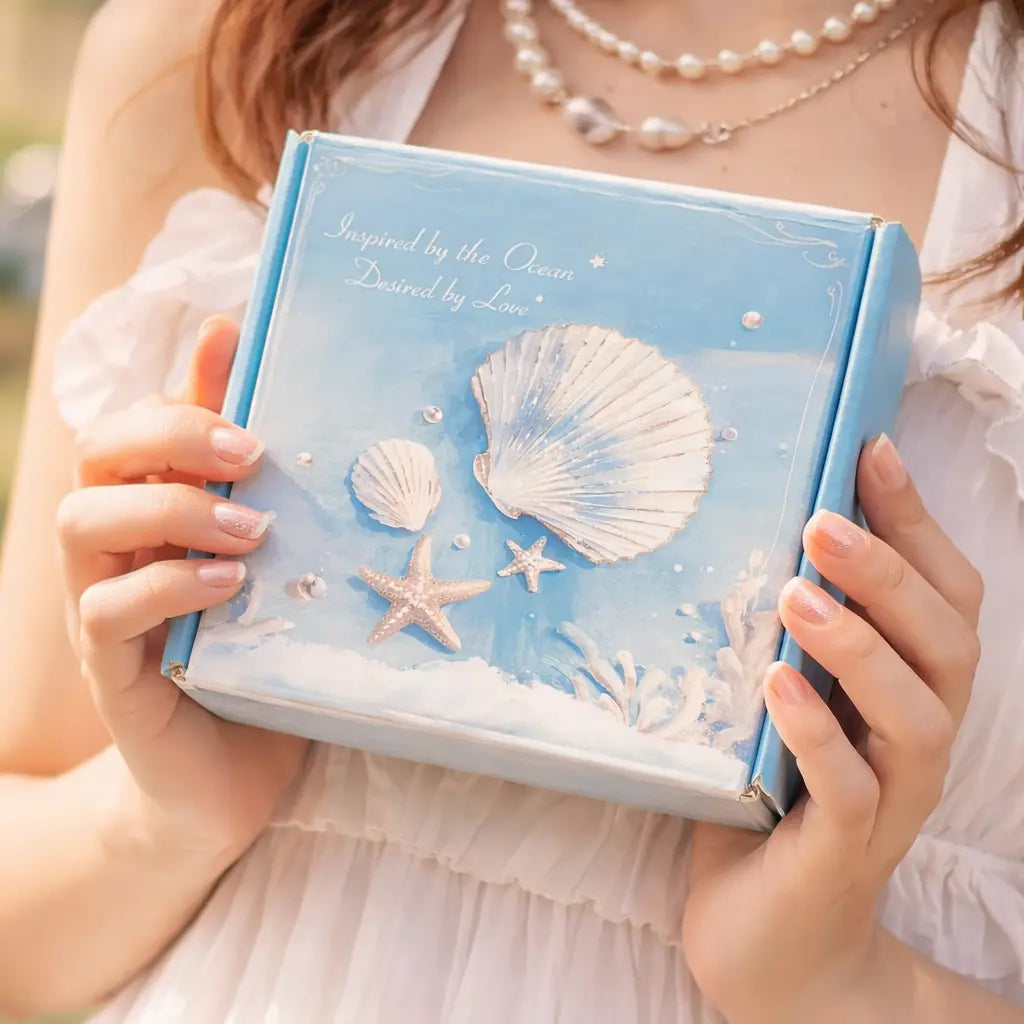 Ocean Style Mystery Jewelry Luxury Jar Set - Summer Gift Set for Women, Unique Birthday Present with Necklace, Earrings, Rings & Bracelets - Perfect for Seaside Enthusiasts