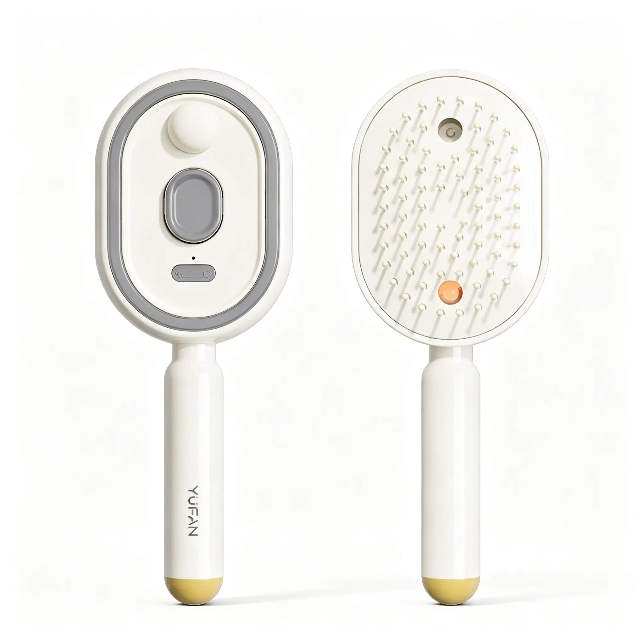 Electric Spray Air Cushion Massage Comb – Self-Cleaning, Anti-Tangle, Anti-Static, Volumizing Hair Brush with Essential Oil Mist Aromatherapy for Hair Care