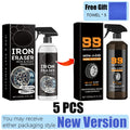 Automotive Rust Remover Spray 120ML – Fast-Acting Iron & Rust Cleaner for Wheels, Rims & All Metal Surfaces – Premium Car Detailing Chemicals, Safe for Most Automotive Finishes, Cars & Motorcycles