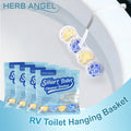 RV Lemon 4-In-1 Rim Hanger Toilet Bowl Cleaners 4-Ball （Home Essentials）Hanging Toilet Ball for Effective Cleaning 5 Bags Total Toilet Hanging Basket Outdoorfun