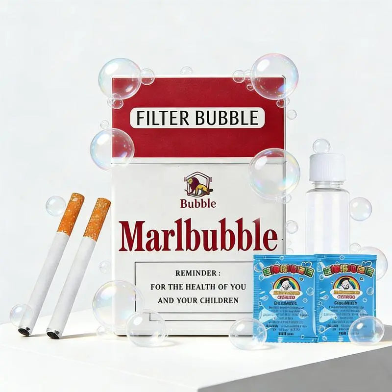 Summervibes Bubble Cigarette Stress Relief Toy Fake Cigarette Mini Bubble Blower Bubble Sticks Relaxation Birthday Christmas Party Gift for Men Women