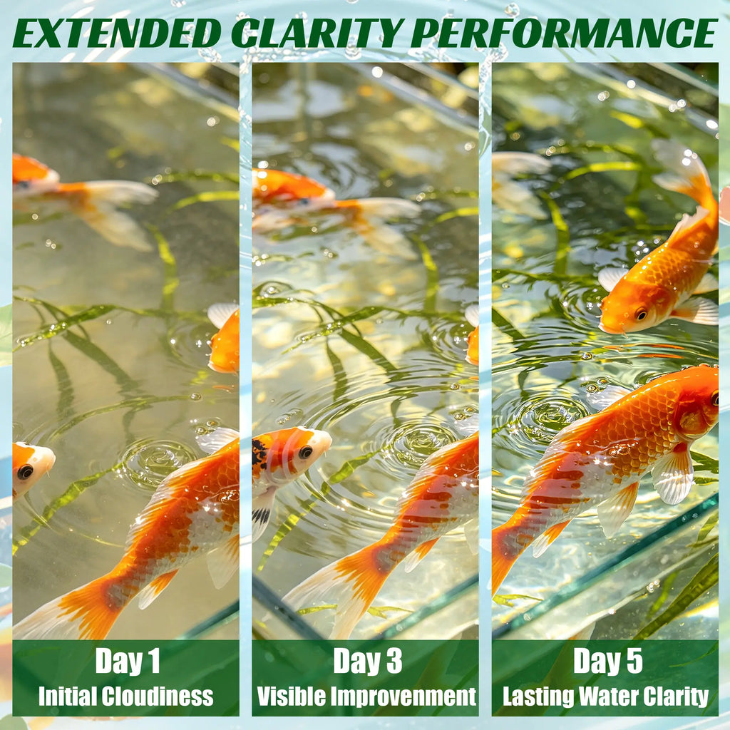 Aquarium Water Purification Tablets, Water Quality Dedicated to Clean Deodorizing Algae Stains Sludge Clear Fish Pond Aquarium Water Purification Tablets for Fish Pond Cleaner Eliminates Cloudy Substances Safely Removes Algae Stains