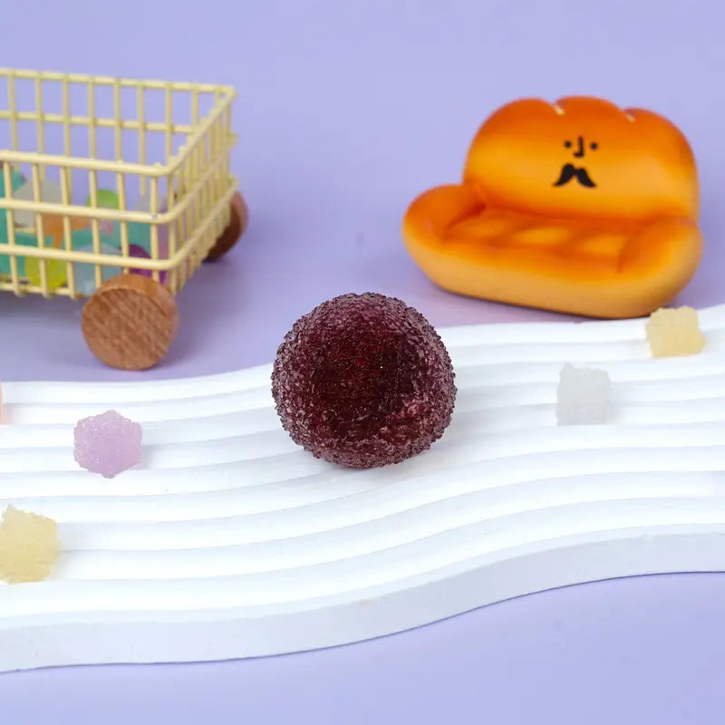 Pawtoto Handcrafted Crystal Mochi Ball Squishy Toy Handmade TPR Soft Stress Relief Fidget Sensory Grippie Set for Relaxation and Gift Giving