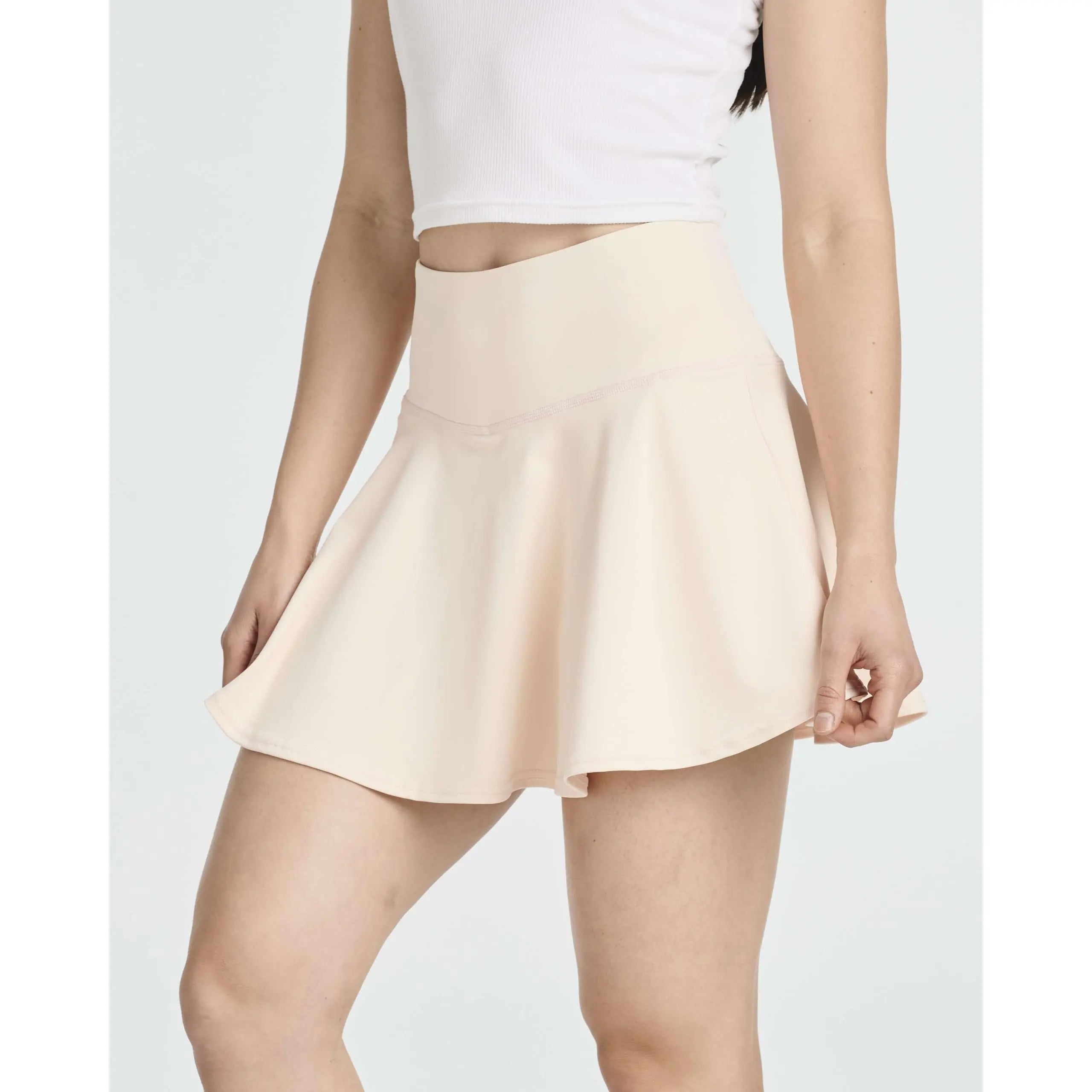 Real Essentials 4 Pack: Women'S High Waisted Tennis Skirts Skater Skort Tummy Control Golf Shorts Pockets (Available in Plus)