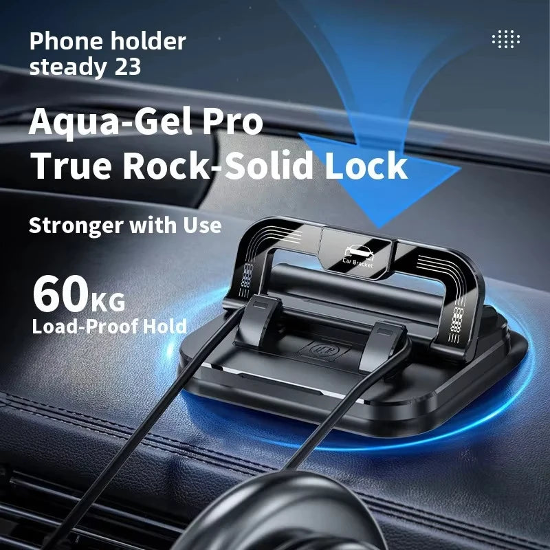 New Car Phone Mount for Car 360° Rotatable Dashboard Horizontal & Vertical Viewing Cell Phone Holder Car Temporary Parking Card