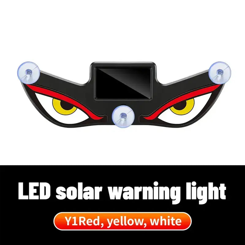 Summervibes Car Rear Window Dynamic LED Display – Vampire Devil Eye Emoji Panel, Auto Decorative Light