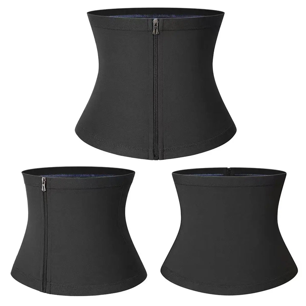 Waist Trainer Trimmer Zipper Sweat Belt Band for Men, Sauna Belt Suit Workout, Sporty Design, All Seasons, Plain Pattern, Fitness Waist Trainer, Exercise Waistband, Elastic Waist