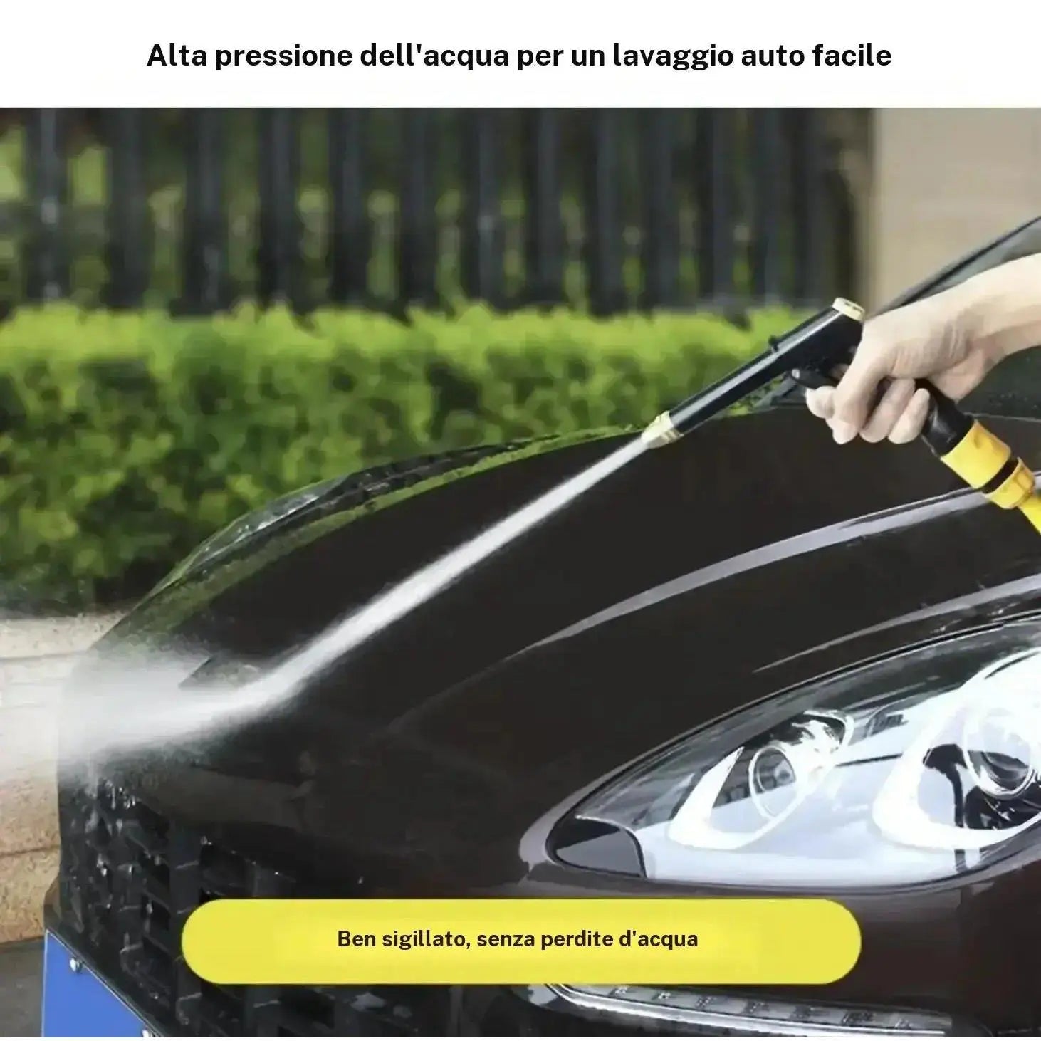 【Summervibes】Portable High Pressure Water Sprayer, Adjustable Garden Hose Nozzle Sprayer, Car Washing & Maintenance Tool, Pet Cleaning Tool & Dealsforyoudays