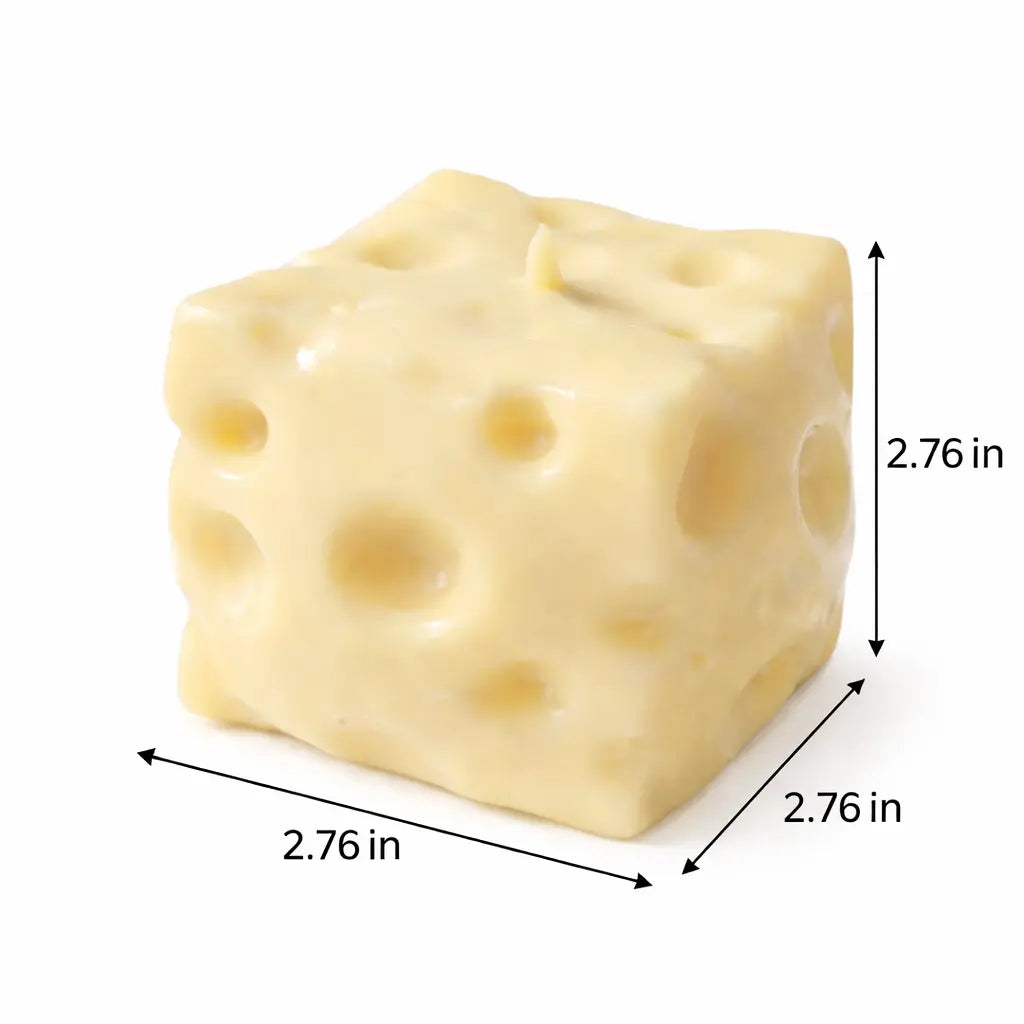 Cheese Squeeze Toy 2 Styles Slow Rebound High Toughness Stress Relief Fidget Toy for Adults Party Favors Soft Sensory Toy Portable Relaxation Gift Cute Cheese Shape Pinch Toy