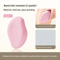 2 In1Nano Glass Remover for Women and Men, Reusable Crystal Hair Eraser Magic Painless Exfoliation Hair Removal Device, Epilator Device for Legs, Back, Arms, Portable Hair Removal Device Gift White Epilator Epilator Hair Remover