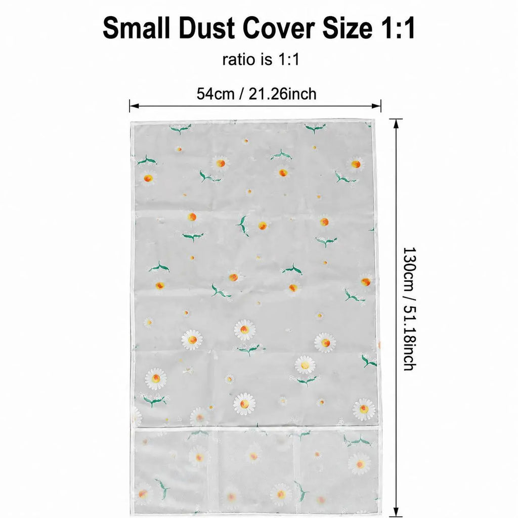 Refrigerator Dust Cover with Storage Pockets Multi Functional Waterproof Fridge Top Protector Household Kitchen Appliance Dust Proof Cover 2 Pack