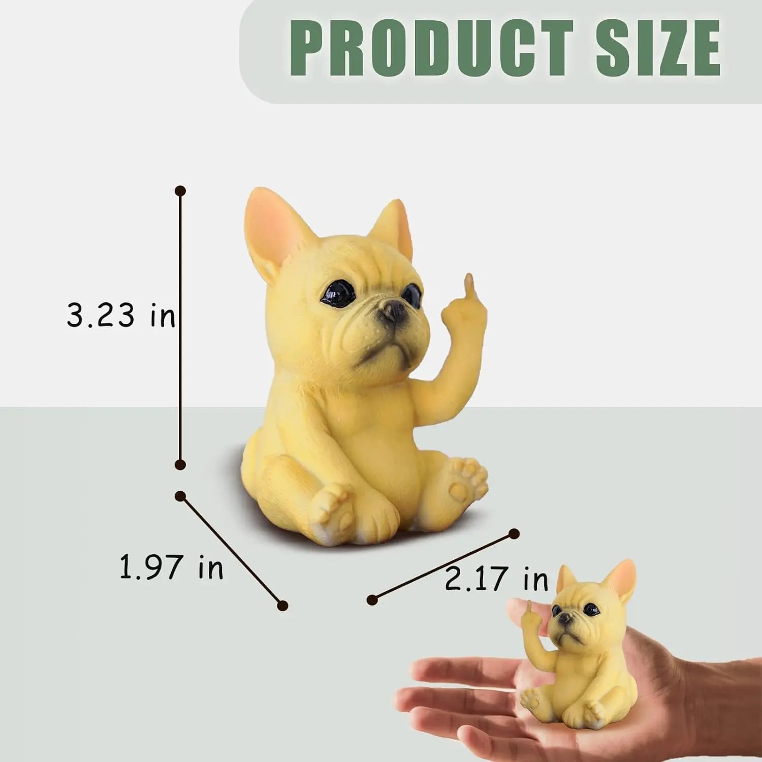 Fun Mini Middle Finger Animal Statue,Resin Middle Finger Animals Decor Statue for Desktop,Office and Car, Funny and Cute Middle Finger Humor Gag Gifts