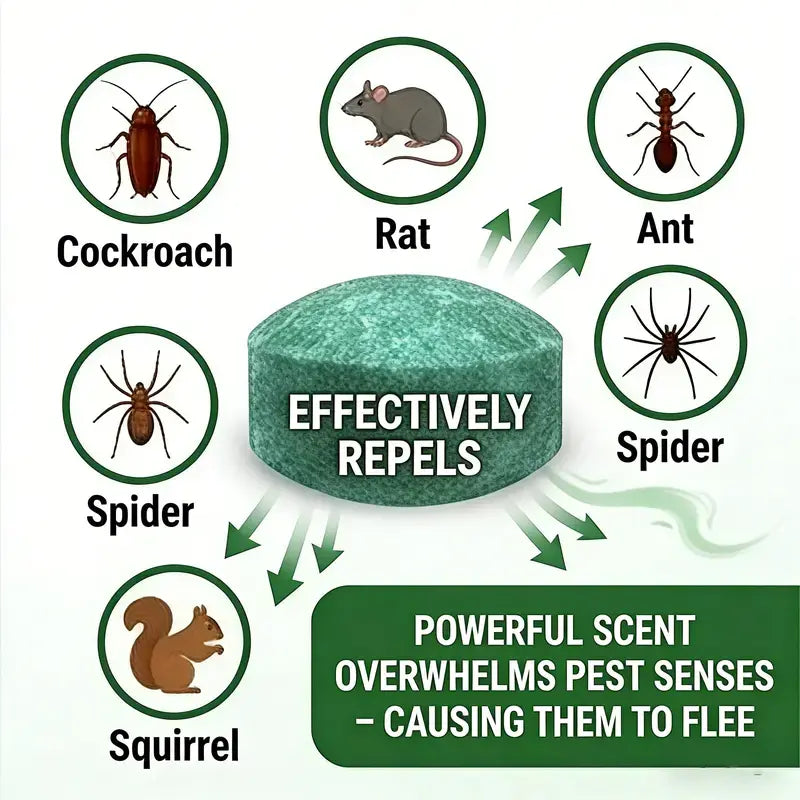 12 - Pack Popular Natural Rodent Repellent Balls! Infused with Peppermint and Lemon Oil, These Balls Effectively Deter Squirrels, Rats, Spiders, and Other Pests. Safe, Long - Lasting, and Easy - to - Use for Both Indoor and Outdoor Applications.