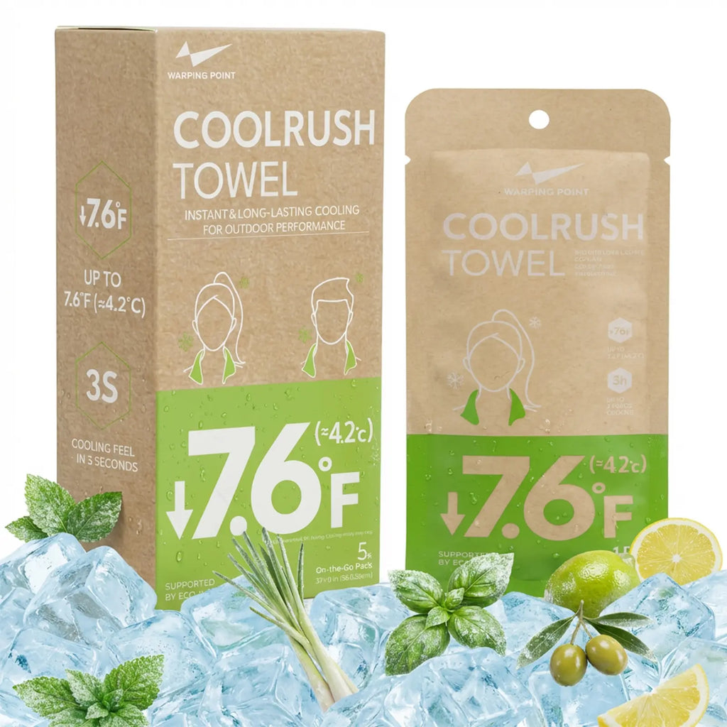[Summer Launch Special] Coolrush Towel for Hot Weather –Instant & Long-Lasting Cooling for Outdoor Performance, No Rinse Large Cooling Body Wipe, Must Have for Summer Travel, Cruise, Concert, Rave, Lake, Gardening & Daily Use