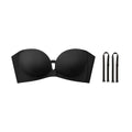 LUCKMEEY Womens Strapless Front Closure Bra Push up Padded Add Cup Non Slip Wireless Supportive Seamless Comfortable Tube Jelly Bra a B C Cup#Summervibe