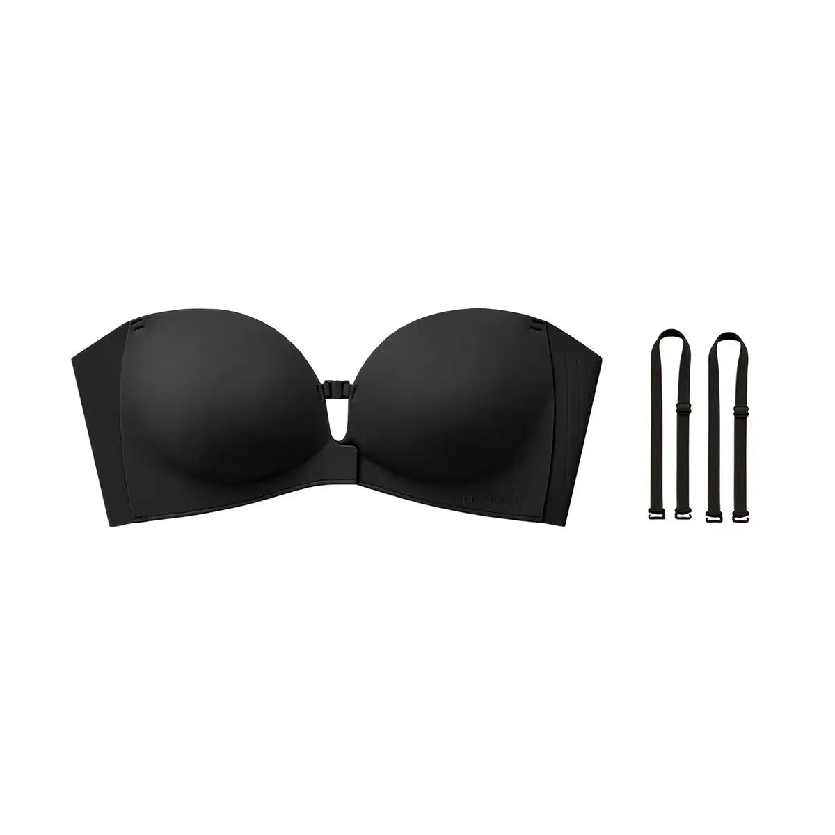 LUCKMEEY Womens Strapless Front Closure Bra Push up Padded Add Cup Non Slip Wireless Supportive Seamless Comfortable Tube Jelly Bra a B C Cup#Summervibe