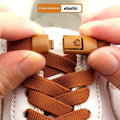 Adjustable Elastic No-Tie Shoelaces Set, 39.37 Inches Long, Comfortable Design for Men and Women, Includes Metal Lock Tips