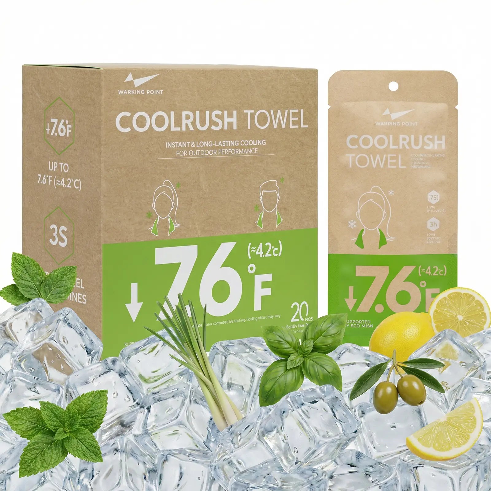 [Summer Launch Special] Coolrush Towel for Hot Weather –Instant & Long-Lasting Cooling for Outdoor Performance, No Rinse Large Cooling Body Wipe, Must Have for Summer Travel, Cruise, Concert, Rave, Lake, Gardening & Daily Use