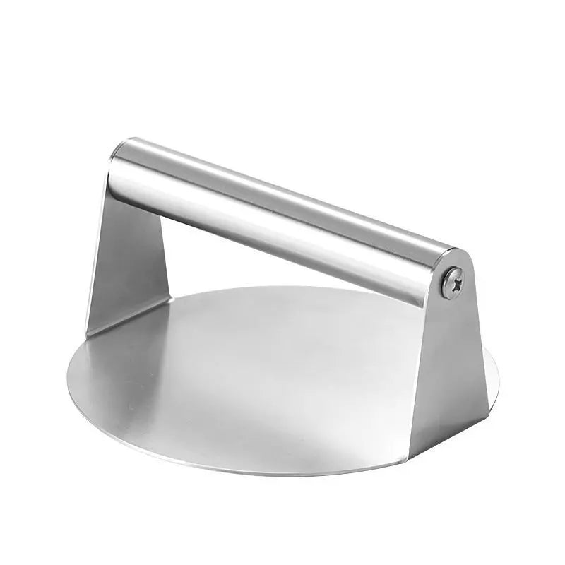 Stainless Steel Burger Press 4.72" round Smash Burger Press- Pro Non-Stick Burger Smasher for Blackstone/Flat Top Grill, Perfect for Burgers, Bacon | Dishwasher Safe Grill Press