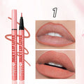 RVQ 6-Color Waterproof Silky Precision Definer, Long-Lasting No-Transfer Lip Product Compatible with Foundation