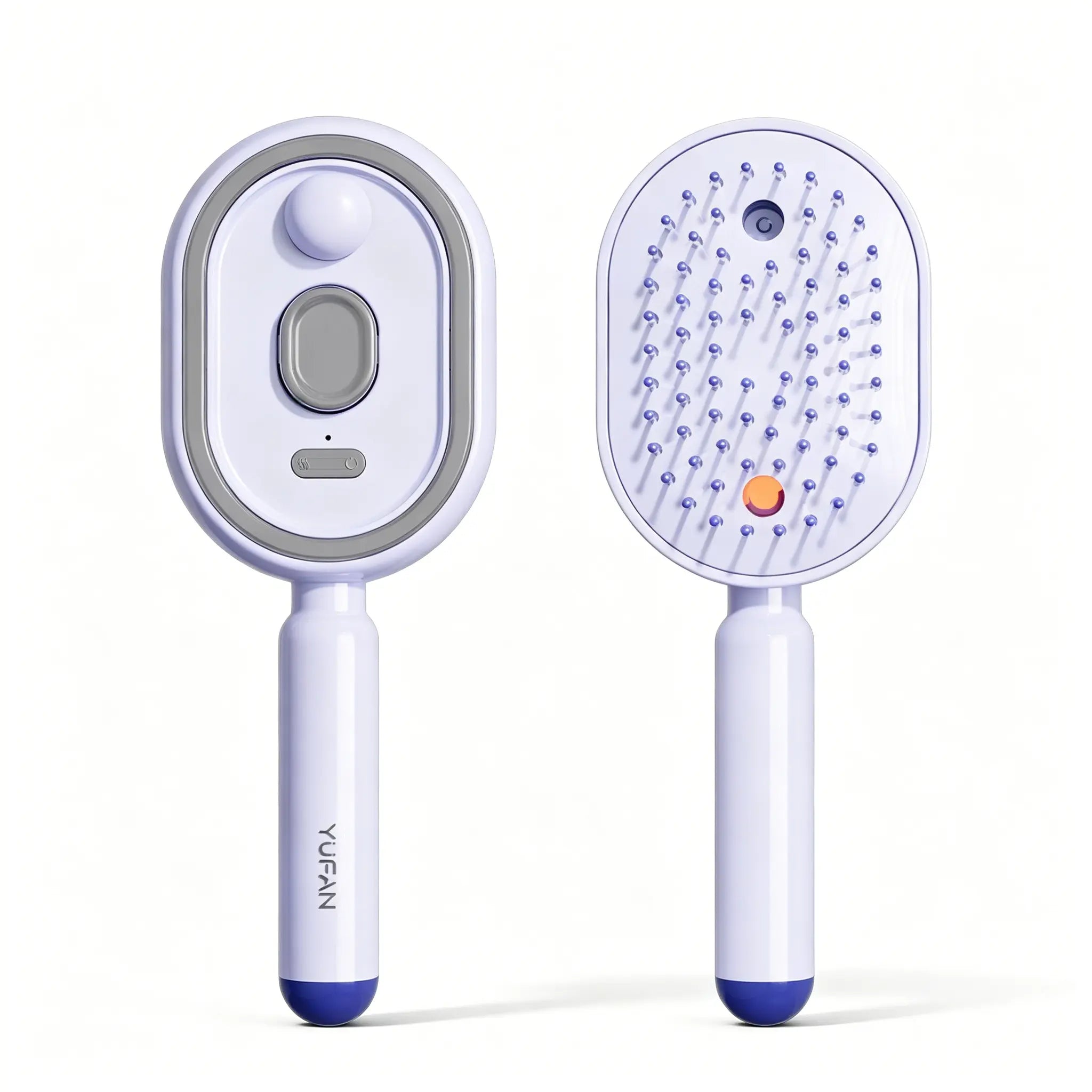 Electric Spray Air Cushion Massage Comb – Self-Cleaning, Anti-Tangle, Anti-Static, Volumizing Hair Brush with Essential Oil Mist Aromatherapy for Hair Care