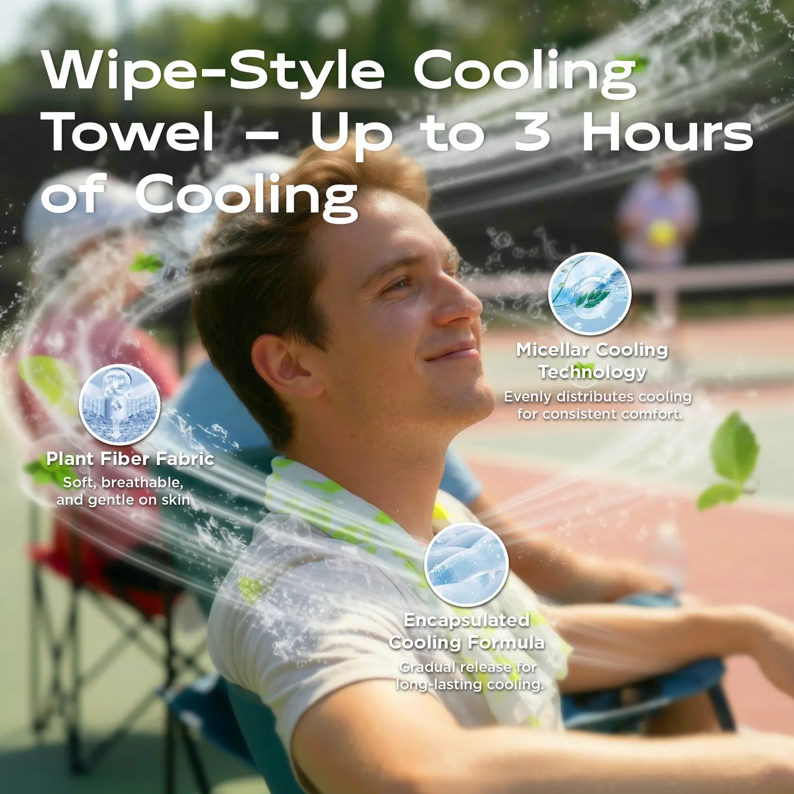[Summer Launch Special] Coolrush Towel for Hot Weather –Instant & Long-Lasting Cooling for Outdoor Performance, No Rinse Large Cooling Body Wipe, Must Have for Summer Travel, Cruise, Concert, Rave, Lake, Gardening & Daily Use