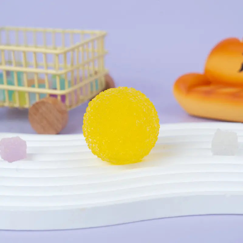 Pawtoto Handcrafted Crystal Mochi Ball Squishy Toy Handmade TPR Soft Stress Relief Fidget Sensory Grippie Set for Relaxation and Gift Giving