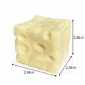 Cheese Squeeze Toy 2 Styles Slow Rebound High Toughness Stress Relief Fidget Toy for Adults Party Favors Soft Sensory Toy Portable Relaxation Gift Cute Cheese Shape Pinch Toy
