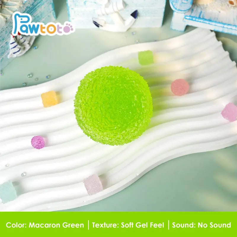 Pawtoto Handcrafted Crystal Mochi Ball Squishy Toy Handmade TPR Soft Stress Relief Fidget Sensory Grippie Set for Relaxation and Gift Giving