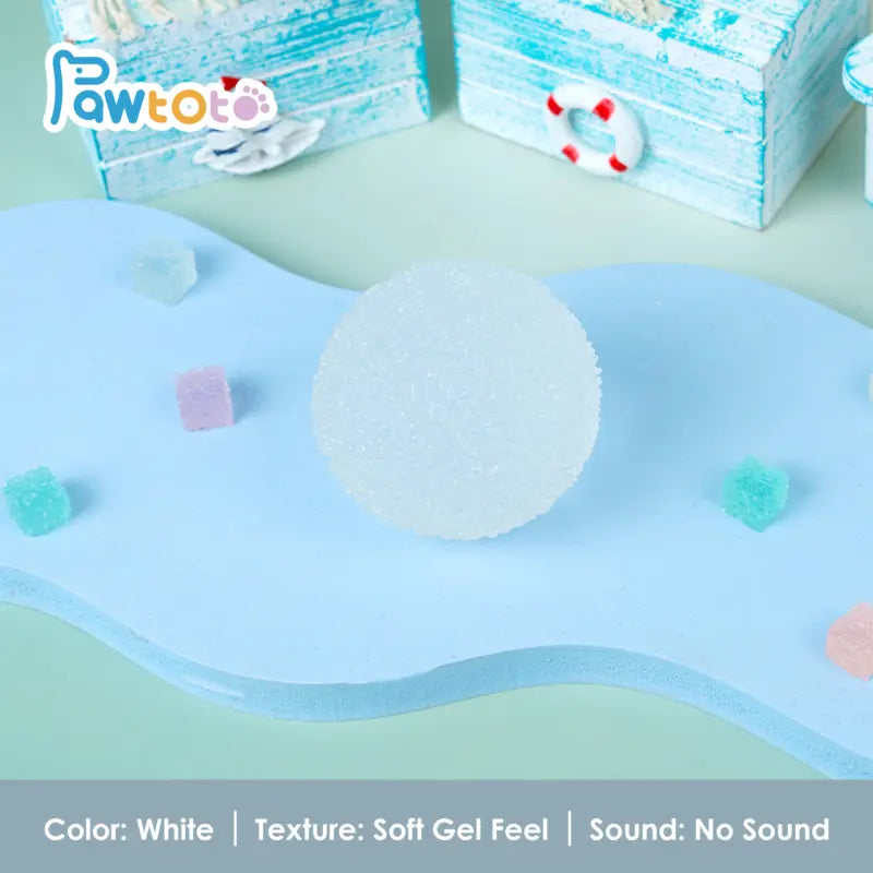 Pawtoto Handcrafted Crystal Mochi Ball Squishy Toy Handmade TPR Soft Stress Relief Fidget Sensory Grippie Set for Relaxation and Gift Giving
