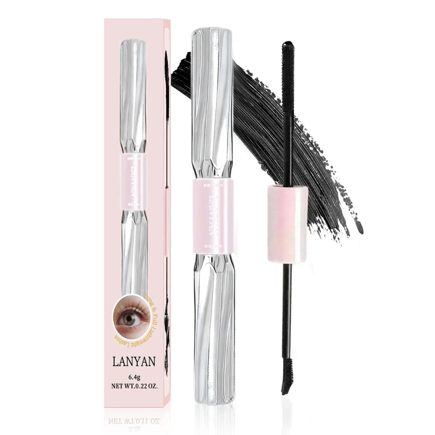 Mascara – Waterproof & Volumizing, Helps Curl Lashes