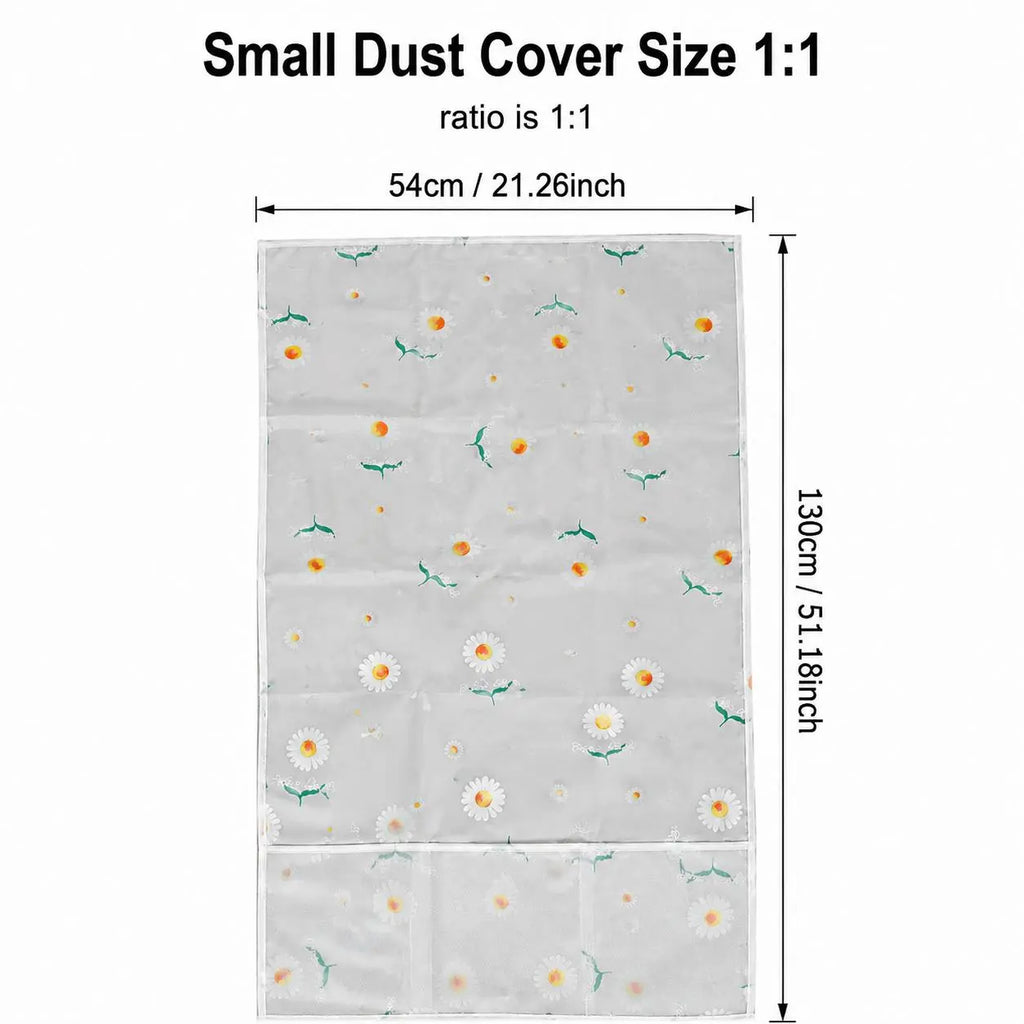 Refrigerator Dust Cover with Storage Pockets Multi Functional Waterproof Fridge Top Protector Household Kitchen Appliance Dust Proof Cover 2 Pack