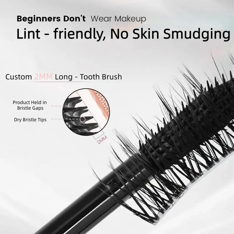 Mascara – Waterproof & Volumizing, Helps Curl Lashes
