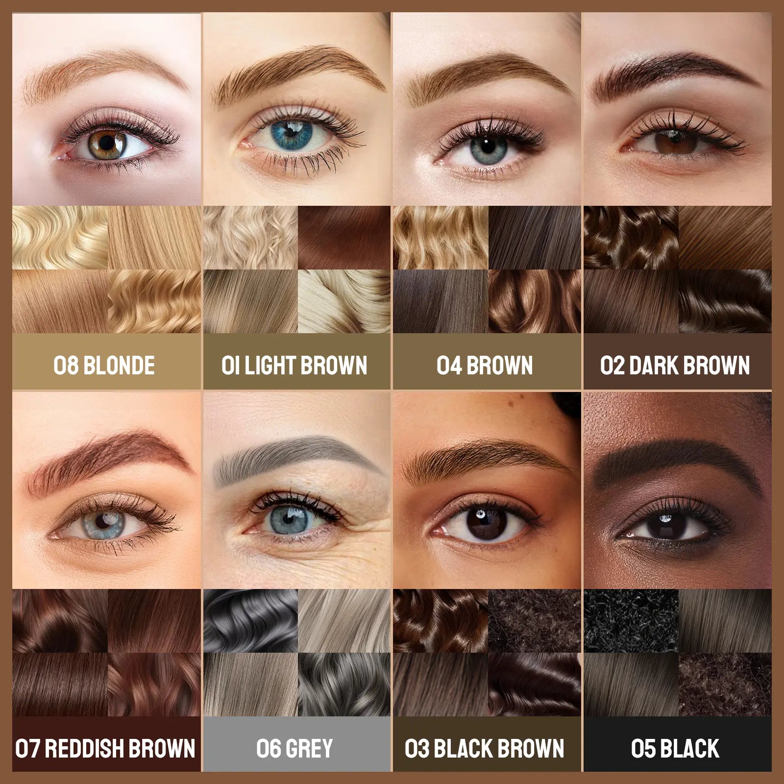 Imethod Original 4D Brush Tip Waterproof Microblading Eyebrow Pen, 2-In-1 Dual-Ended, Natural Hair-Like Strokes, Long-Lasting