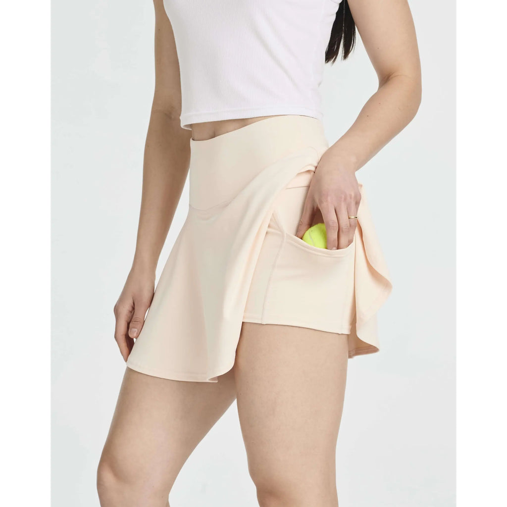 Real Essentials 4 Pack: Women'S High Waisted Tennis Skirts Skater Skort Tummy Control Golf Shorts Pockets (Available in Plus)